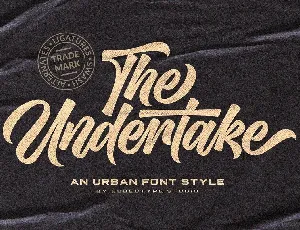 Undertake font