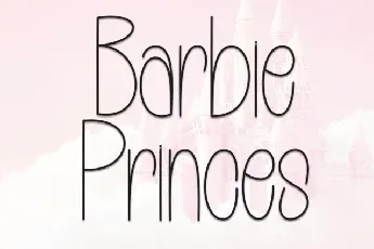 Barbie Princes Display font