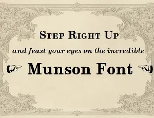 Munson font