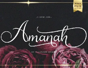 Amanah Script font