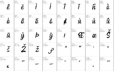 Brodast font