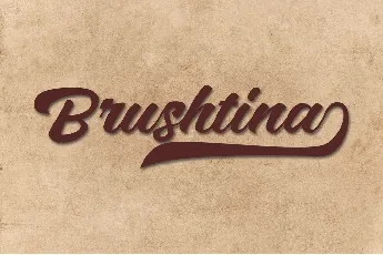 Brushtina font