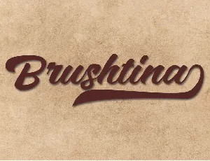 Brushtina font