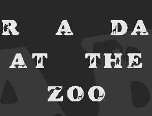 KR A Day At The Zoo font