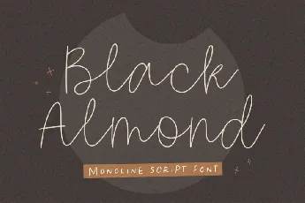 Black Almond font