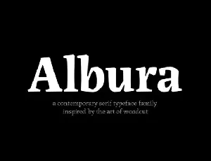 Albura Family font