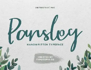 Parsley Script Typeface font