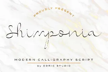 Shimponia Calligraphy font