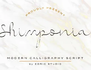 Shimponia Calligraphy font