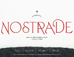 Nostrade font