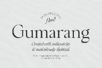 Gumarang font