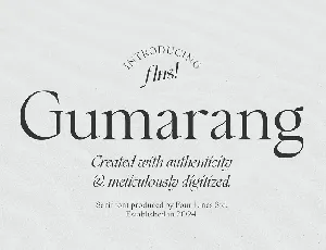 Gumarang font