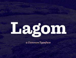 Lagom font