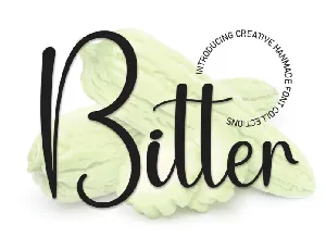 Bitter Script font