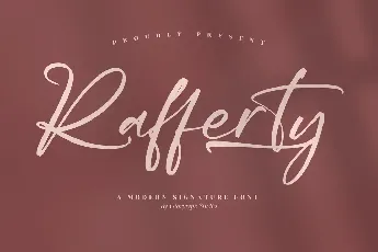 Rafferty font