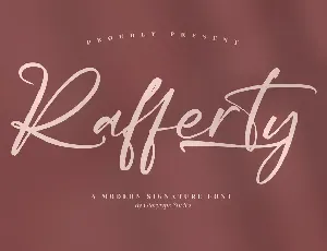 Rafferty font