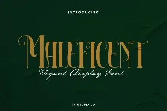 Maleficent The Elegant Display font