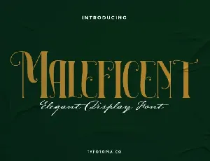 Maleficent The Elegant Display font