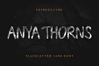 Anya Thorns Grunge font