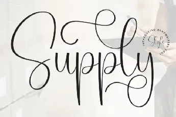 Supply Script font