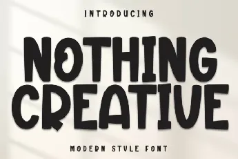 Nothing Creative Display font