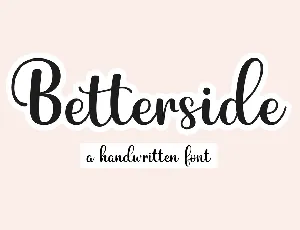 Betterside font