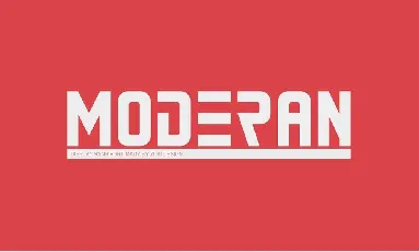 Moderan font