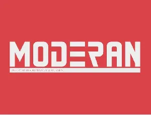 Moderan font