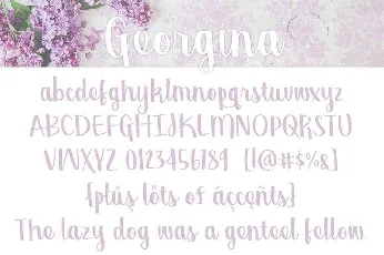 Georgina font