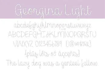 Georgina font