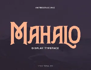 Mahalo font