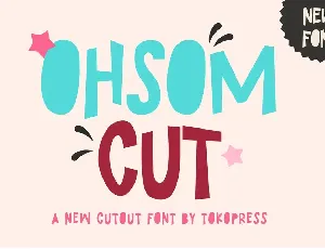 Ohsom-Cut font