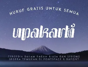 Upakarti font