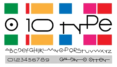 O 10 Type font