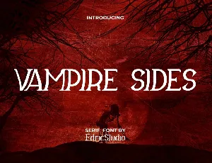 Vampire Sides Demo font