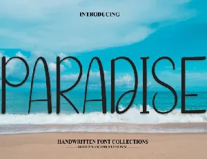 Paradise Display font