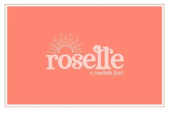 Roselle font