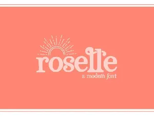 Roselle font