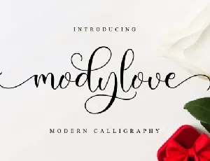 Modylove font