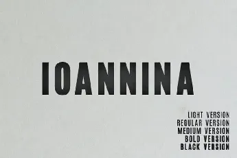 Ioannina Sans Serif Family font