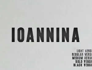 Ioannina Sans Serif Family font