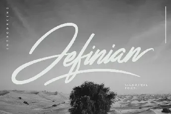 Jefinian Script font