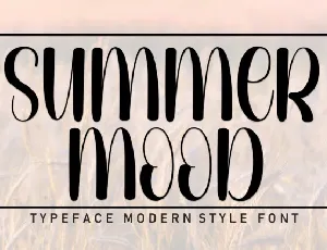 Summer Mood Display font