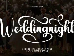 Weddingnight Script font