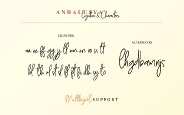 Andalusya Handwritten font