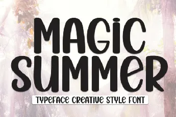 Magic Summer Display font