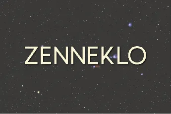 Zenneklo font