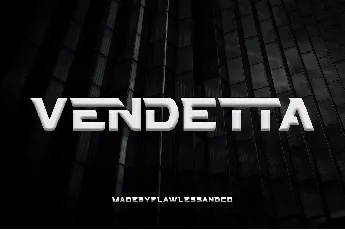 Vendetta Display font