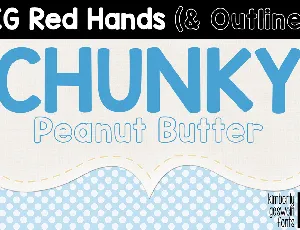 KG Red Hands font