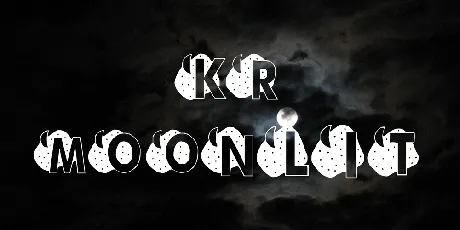 KR Moonlit font